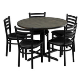 Brazilian Maple 42"RD Table Set - OCS-118