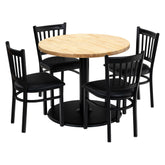 Brazilian Maple 36"RD Table Set - OCS-100