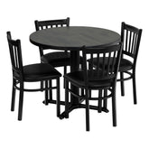 Brazilian Maple 36"RD Table Set - OCS-118