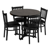 Brazilian Maple 36"RD Table Set - OCS-119