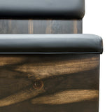 Poplar Wood Booth - Vintage Black Finish