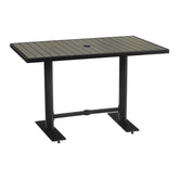 Miami Patio Table - 30"x48" - Gray