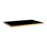 Cafe Crystal Table Tops - Black