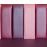 Channel Back Booth - 8" Vertical Channels