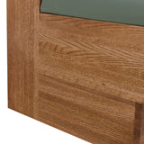 Oak Mission Slat Back Booth