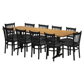 Poplar 36" x 96" Table Set - OCS-104 - School Metal Chair