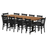 Poplar 36" x 96" Table Set - OCS-113 - School Metal Chair