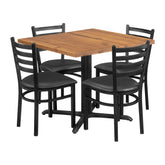 Poplar 36" x 36" Dining Table Set - OCS-104