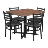 Poplar 36" x 36" Dining Table Set - OCS-226