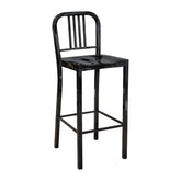 Steel Coffee House Barstool - Black