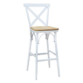 Vintage Barstool - White