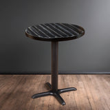 Brazilian Maple Round Table Top - Antique Black