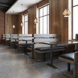 Pine Slat Double Booth