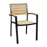 Miami Patio Arm Chair - Black