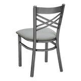 Hashtag Metal Chair - Gun Metal - Gray