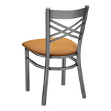 Hashtag Metal Chair - Gun Metal - Tan