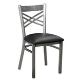 Hashtag Metal Chair - Gun Metal