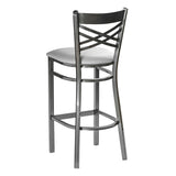 Hashtag Metal Barstool - Gun Metal - Gray