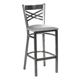 Hashtag Metal Barstool - Gun Metal - Gray