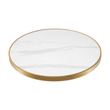 Cafe Crystal Round Tops - White