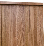 Oak Mission Slat Back Booth