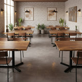 South American Walnut Table Slab - Reversed Live Edge