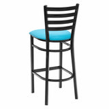 Ladder Back Barstool - Blue