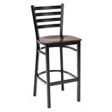 Ladder Back Barstool - Mahogany