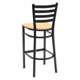 Ladder Back Barstool - Natural