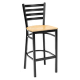 Ladder Back Barstool - Natural