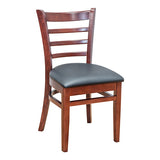 Ladder Back Side Chair - Mahogany