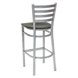 Ladder Back Barstool - Silver - 118