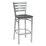 Ladder Back Barstool - Silver - 118