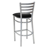 Ladder Back Barstool - Silver