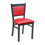 Tux Metal Chair - Red Vinyl