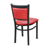 Tux Metal Chair - Red Vinyl