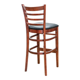 Ladder Back Barstool - Mahogany