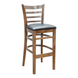 Ladder Back Barstool - Walnut