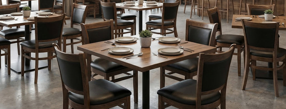 Restaurant Seating - Commercial Table Tops, Bases and Chairs