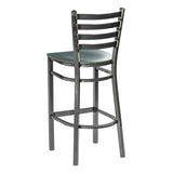 Ladder Back Barstool - Gun Metal - 118