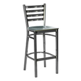 Ladder Back Barstool - Gun Metal - 118