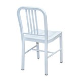 Steel Coffee House Chair - White