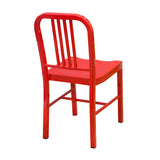 Steel Coffee House Chair - Red