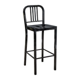 Steel Coffee House Barstool - Black