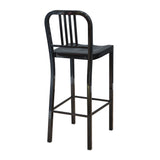 Steel Coffee House Barstool - Black