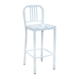 Steel Coffee House Barstool - White