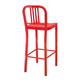 Steel Coffee House Barstool - Red