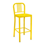 Steel Coffee House Barstool - Yellow