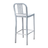 Steel Coffee House Barstool - Silver