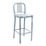 Steel Coffee House Barstool - Silver